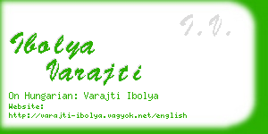 ibolya varajti business card